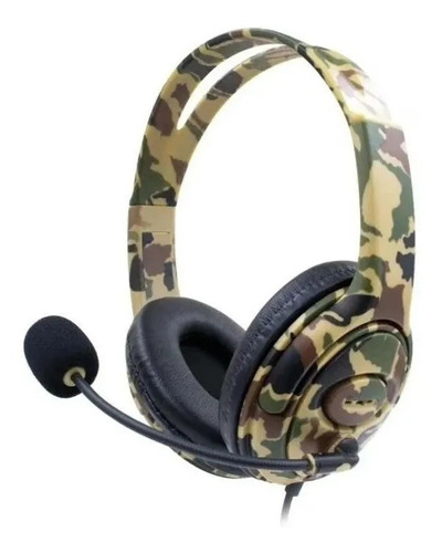 Headset Gamer Fone Com Microfone Camuflado Em Oferta