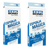 Kit C/6 Esponjas Mágica Tekbond Para Limpeza Pesada