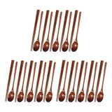 Juego De 3 Cucharas Y Palillos De Madera De Teca Spoons, Ant