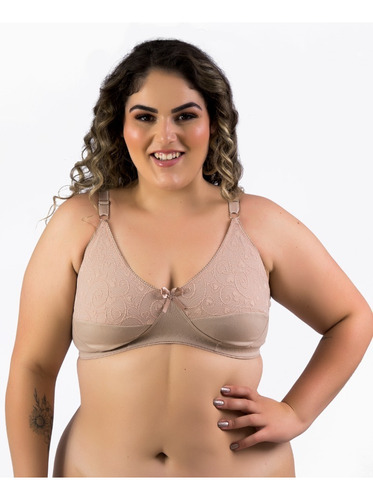 2 Sutiãs Plus Size Algodão Sem Bojo 50 52 54 56 58 Reforçado