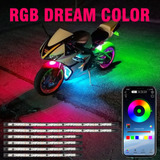 Tira De Luces Led Rgb Para Motocicleta, De App Control, 12 V