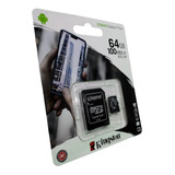 Kit 5 Memoria Micro Sd 64gb Kingston Canvas Mayoreo