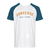 Remera Converse Moda All Star Ranglan Hombre Bl Pe