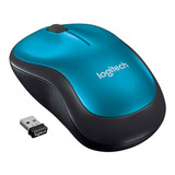 Mouse Logitech M185 Inalambrico Blue Color Azul