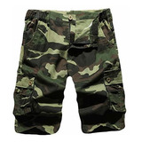 Shorts De Carga Camuflados Multipocket.