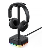 Trond Soporte Para Auriculares Con Cargador Usb, Soporte Par