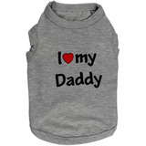 Buyitnow Mascota Ropa De Verano I Love My Daddy Impreso Play