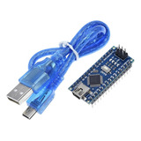 5x - Placa Nano V3 Com Cabo Usb ( Compatível Com Arduino )