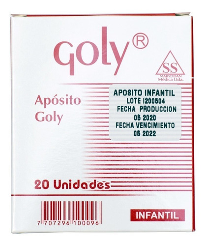 Aposito Ocular Goly Ninos 20 Unidades