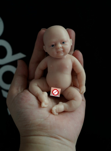 Mini Bebe Reborn Silicona Platino Muñeco Real Juguetes Niñas
