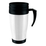 Mug Térmico De Doble Pared Aislante Con Tapa 450cc.