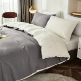 Duvet Bic Gris Oscuro-crema Q My Home Store