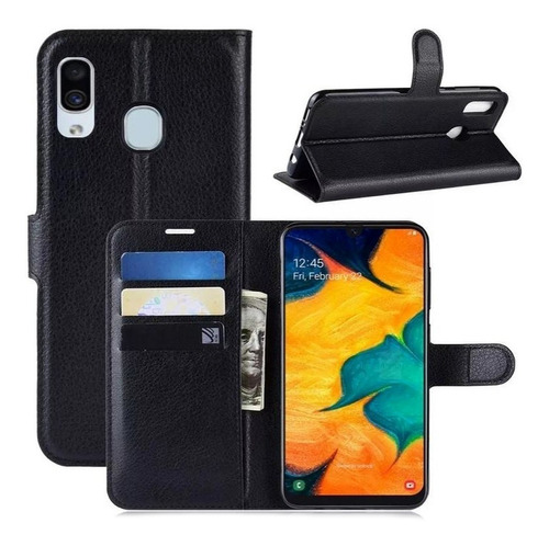 Capa Capinha Carteira Para Samsung Galaxy A20 A30 Couro Case