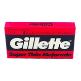 Gillette Roja Thin  Hojas Afeitar 5 Unidades Venta X Mayor