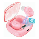 Audífonos Bluetooth Xg8 Impermeables Hi-fi Pantalla Digital Color Rosa