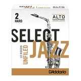 Cañas Saxo Alto Daddario Select Jazz Unfiled 2 Hard 