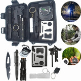 Kit Supervivencia Campal Navaja Reloj Silbato Pluma Militar