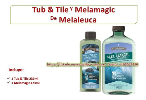 2p Limpiador Multiusos Tub Tile Y Melamagic De Melaleuca