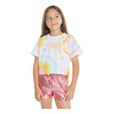 Playera Estampada Manga Corta C&a De Niña