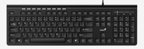 Teclado Genius Slimstar230 Qwerty Español Negro Igual Nuevo!