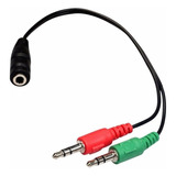 Cable Splitter Mini Plug 3,5mm Microfono Auricular Pc Nuevo