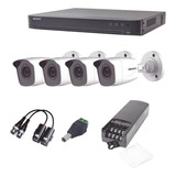 Kit Epcom Dvr 4 Canales 4 Cámaras Bala Con Audio