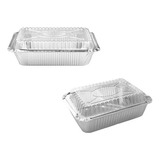 Bandeja / Envase De Aluminio C-10l C/tapa Domo (20 Unidades)