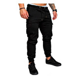 Pantalones Hombre Cargo Bolsillos Casuales Jogger Alpina