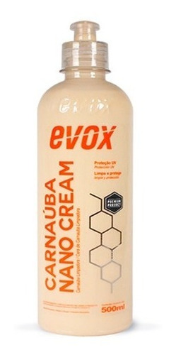 Cera Carnauba Liquida Nano Proteção Uv Cream 500ml Evox Sw