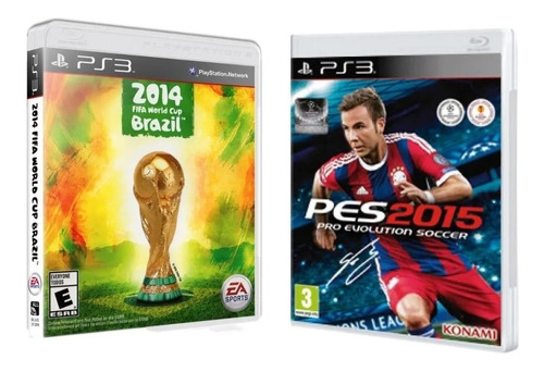 Fifa World Cup Brazil 2014 + Pes 2015 - Ps3 - Fisico 
