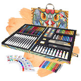 Colores Lápices Kit Dibujo 138 Pcs, Set De Arte Profesional