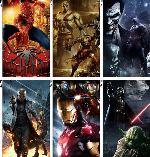 Posters, Murales, Banners, Vinilos Decorativos,super Heroes