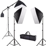 Kit Youtuber Softbox Iluminação Contínua Estudio Com Bolsa