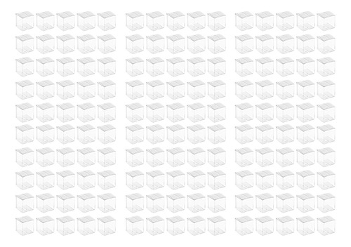150 Cajas De Plástico Transparente Para Regalos Caja De Emba