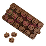 Molde De Silicona Calabazas Halloween Chocolate Bombones