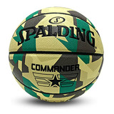 Balón De Baloncesto Spalding Commander Poly, Premium De Goma
