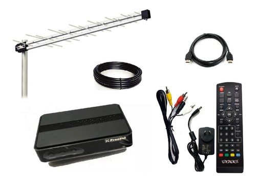 Kit Decodificador Tda + Antena Maxima Ganancia 