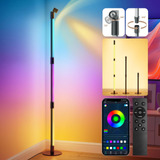 Lámpara De Pie Led Rgb Con Control Remoto Y Música, Tubo Gi