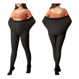 Meia Calça Legging Térmica Flanelada Tamanho Plus Size