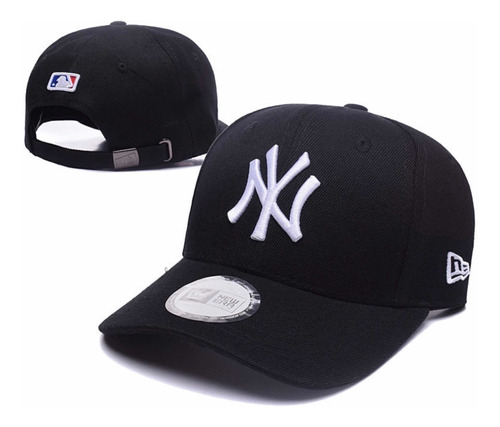 Jockey Gorro Ajustable Yankees De New York Clásico Negro