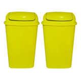 Tacho De Basura Recipiente T/rebatible 12lts X2 - Colombraro