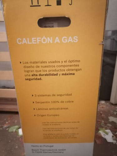 Calefont Junker 10 Litros Gas Natural