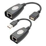 Adaptador Conversor Extensor Usb Via Cabo Rede Rj45 Até 45m