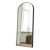 Espelho Oval Preto Base Reta Decorativo 1,01 X 36cm