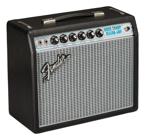 Fender '68 Custom Vibro Champ Reverb, Combo Amplificador, 5w Color Negro
