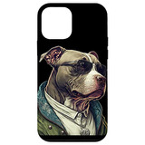 Funda Para iPhone 12 Mini Funny American Pit Bull Terrier-02