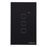 Interruptor Inteligente Wifi 3 Botões Izy Smart Intelbras D1-w1 Ews 1003 Cor Preto