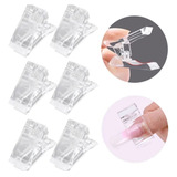 10 Pinza Clip Para Polygel Acrygel Molde Uñas Dual System