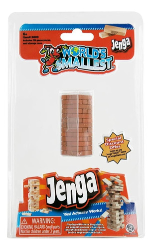 Juego Miniatura Jenga Edición Mas Pequeño Del Mundo 