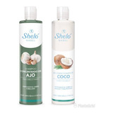 Shampoo Concentrado De Ajo Y Acondicionador De Coco Shelo.  